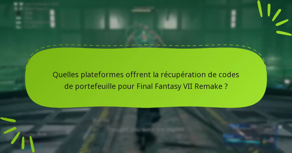 Quels problèmes courants surviennent lors de la récupération de codes de portefeuille ?